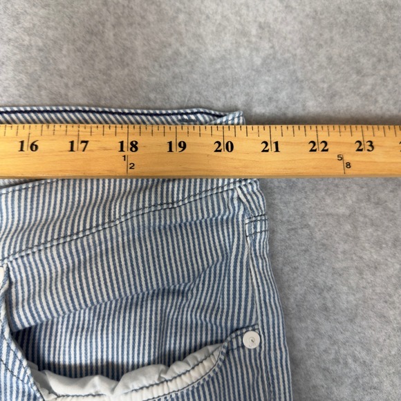 Lane Bryant Womens 24 Mid Rise Flare Jeans Flex Magic Waistband Striped - Picture 2 of 8